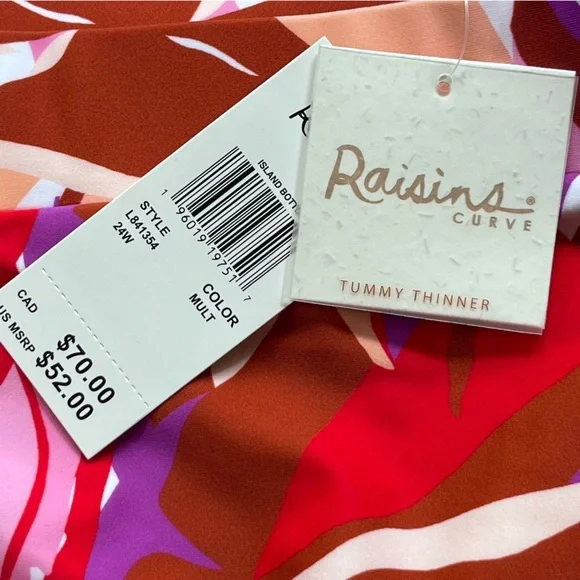 Raisins Curve Women's Two Piece Plus Size Bikini, Size 24W - Picture 12 of 16